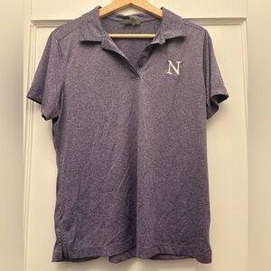 Northwestern University heather purple polo